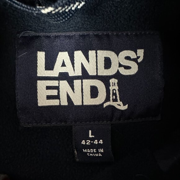 Lands' End Men's Nylon Jacket Size L 42-44 Burgundy - Picture 3 of 6